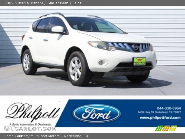 2009 Nissan Murano SL in Glacier Pearl
