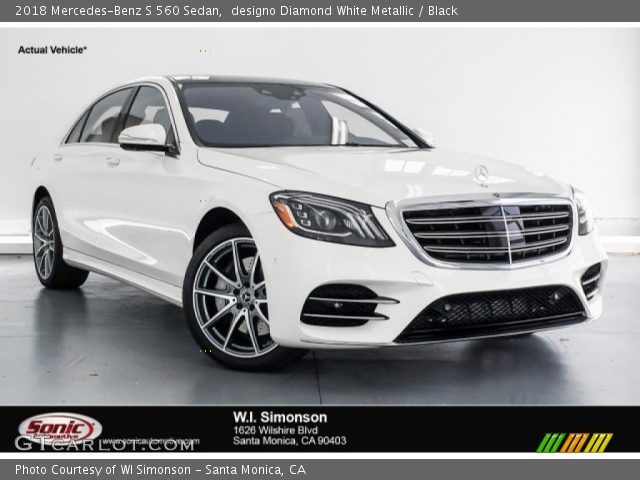 2018 Mercedes-Benz S 560 Sedan in designo Diamond White Metallic