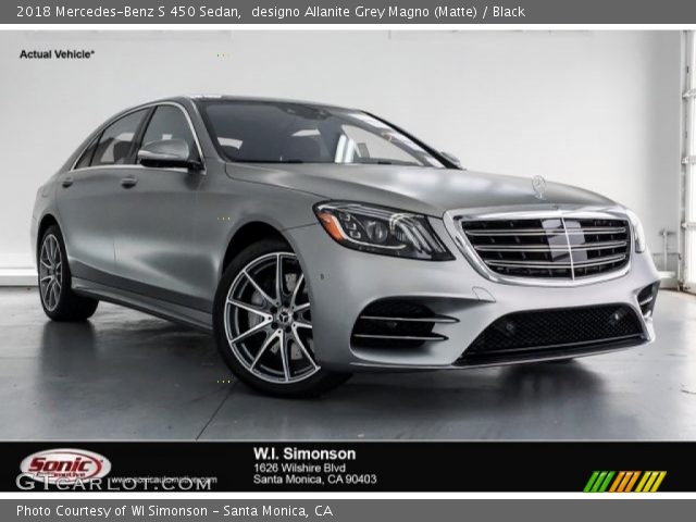 2018 Mercedes-Benz S 450 Sedan in designo Allanite Grey Magno (Matte)