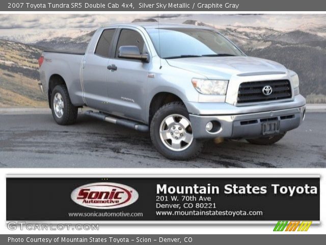 2007 Toyota Tundra SR5 Double Cab 4x4 in Silver Sky Metallic