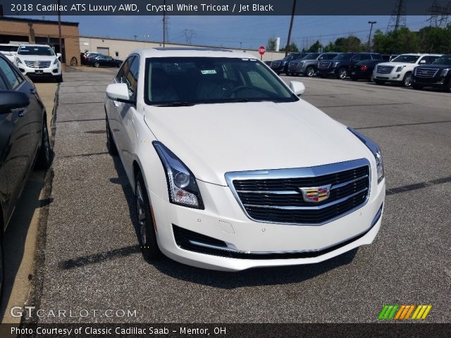 2018 Cadillac ATS Luxury AWD in Crystal White Tricoat