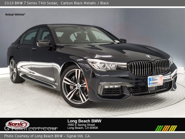 2019 BMW 7 Series 740i Sedan in Carbon Black Metallic