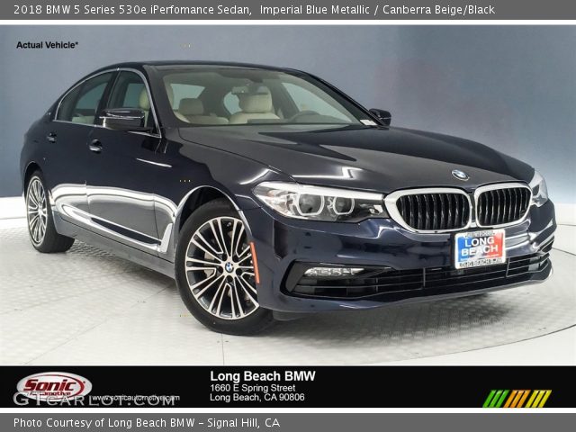 2018 BMW 5 Series 530e iPerfomance Sedan in Imperial Blue Metallic