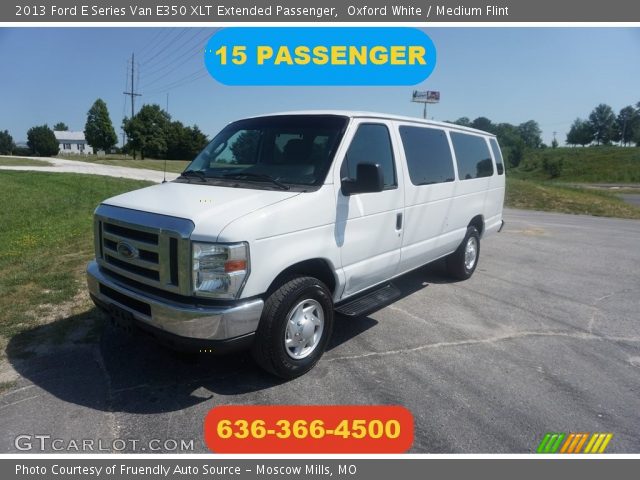 2013 Ford E Series Van E350 XLT Extended Passenger in Oxford White