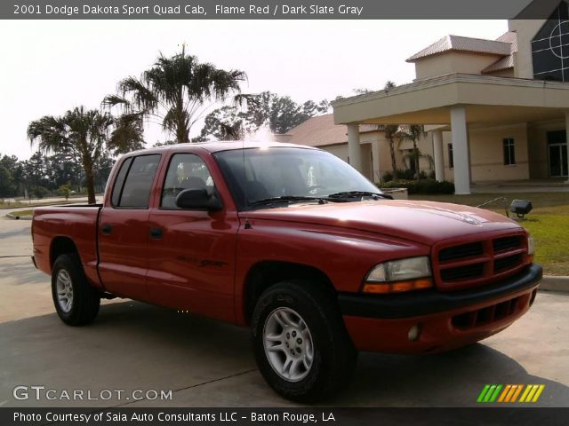 2001 Dodge Dakota Sport Quad Cab in Flame Red