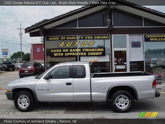 2002 Dodge Dakota SXT Club Cab in Bright Silver Metallic