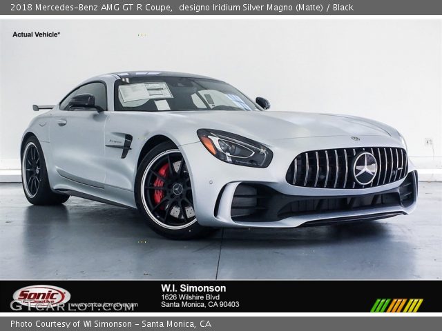 2018 Mercedes-Benz AMG GT R Coupe in designo Iridium Silver Magno (Matte)