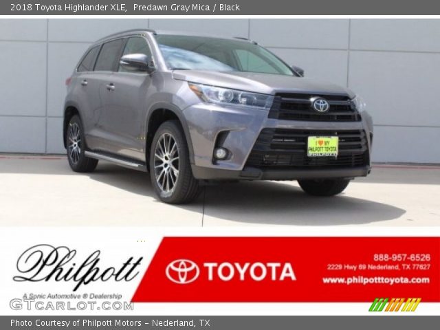 2018 Toyota Highlander XLE in Predawn Gray Mica