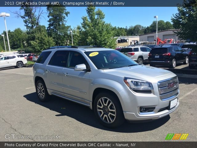 2013 GMC Acadia Denali AWD in Champagne Silver Metallic