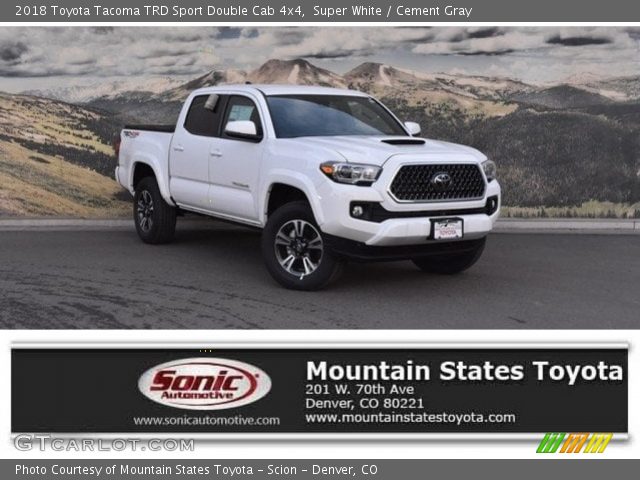2018 Toyota Tacoma TRD Sport Double Cab 4x4 in Super White