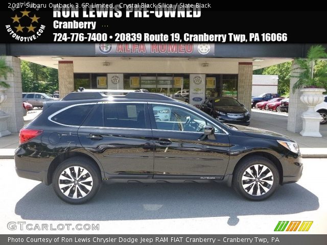 2017 Subaru Outback 3.6R Limited in Crystal Black Silica
