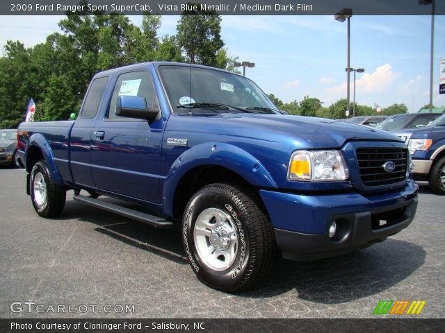2009 Ford Ranger Sport SuperCab in Vista Blue Metallic
