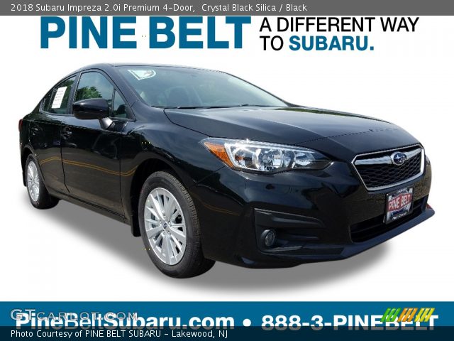 2018 Subaru Impreza 2.0i Premium 4-Door in Crystal Black Silica