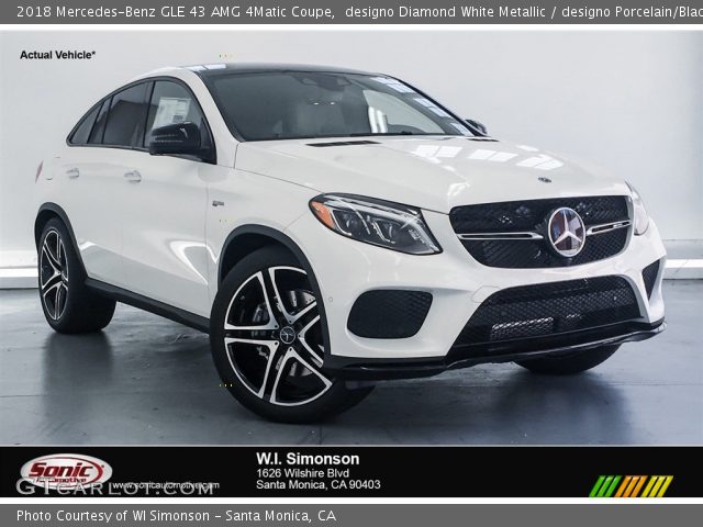 2018 Mercedes-Benz GLE 43 AMG 4Matic Coupe in designo Diamond White Metallic