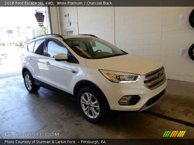 2018 Ford Escape SEL 4WD in White Platinum