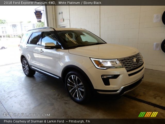 2018 Ford Explorer Platinum 4WD in White Platinum