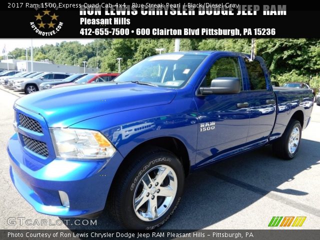 2017 Ram 1500 Express Quad Cab 4x4 in Blue Streak Pearl