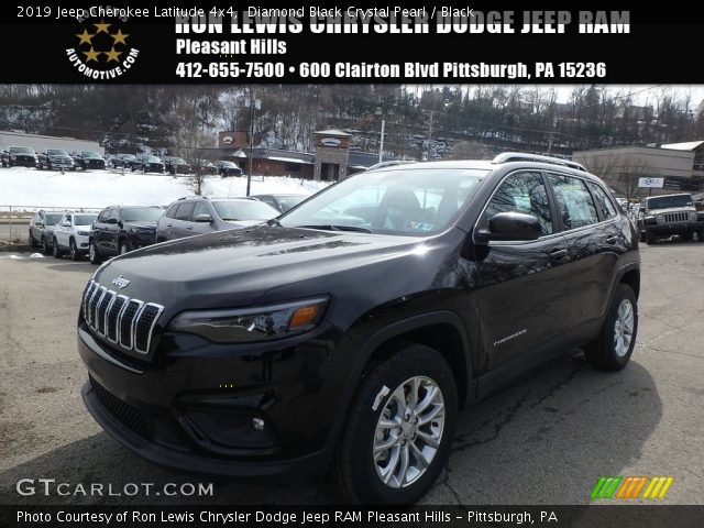 2019 Jeep Cherokee Latitude 4x4 in Diamond Black Crystal Pearl