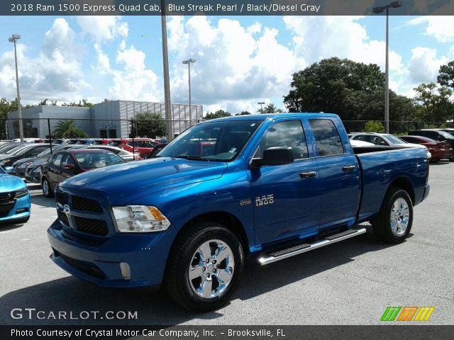 2018 Ram 1500 Express Quad Cab in Blue Streak Pearl