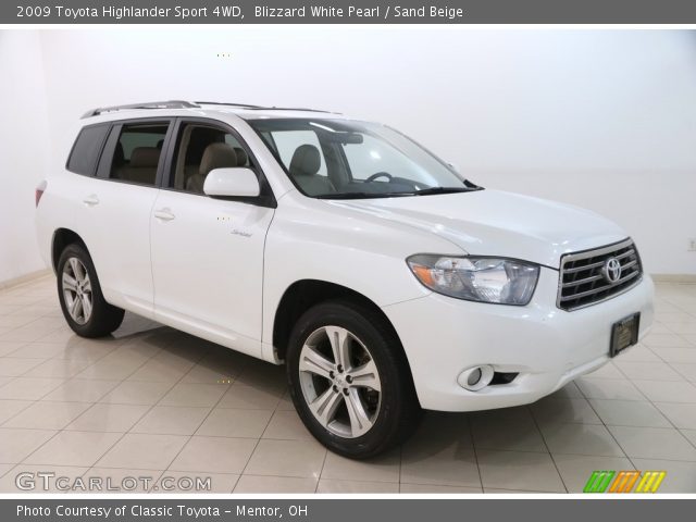 2009 Toyota Highlander Sport 4WD in Blizzard White Pearl