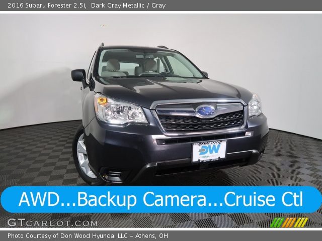 2016 Subaru Forester 2.5i in Dark Gray Metallic