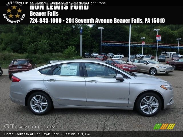 2018 Ford Fusion Hybrid S in Ingot Silver