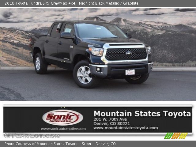 2018 Toyota Tundra SR5 CrewMax 4x4 in Midnight Black Metallic