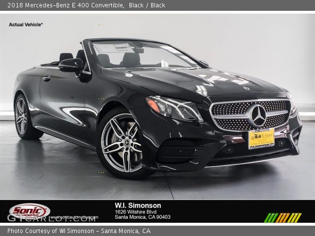 2018 Mercedes-Benz E 400 Convertible in Black