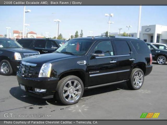2008 Cadillac Escalade AWD in Black Raven