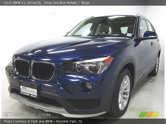2015 BMW X1 xDrive28i in Deep Sea Blue Metallic