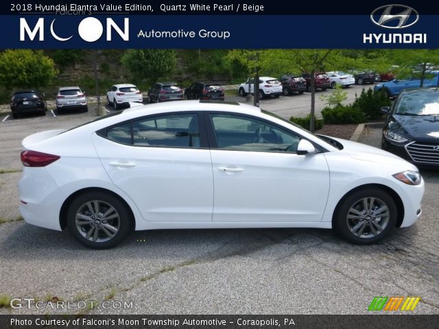 2018 Hyundai Elantra Value Edition in Quartz White Pearl