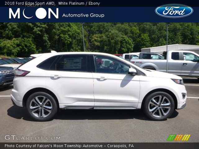 2018 Ford Edge Sport AWD in White Platinum