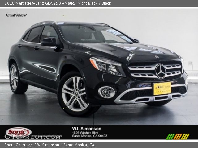 2018 Mercedes-Benz GLA 250 4Matic in Night Black
