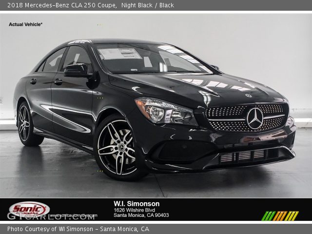 2018 Mercedes-Benz CLA 250 Coupe in Night Black