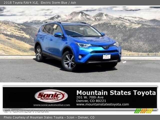 2018 Toyota RAV4 XLE in Electric Storm Blue