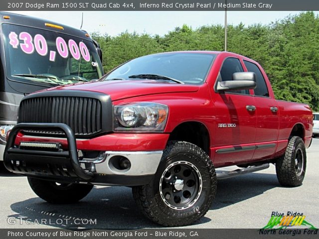 2007 Dodge Ram 1500 SLT Quad Cab 4x4 in Inferno Red Crystal Pearl