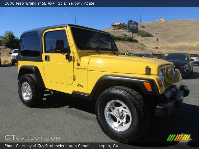 2000 Jeep Wrangler SE 4x4 in Solar Yellow