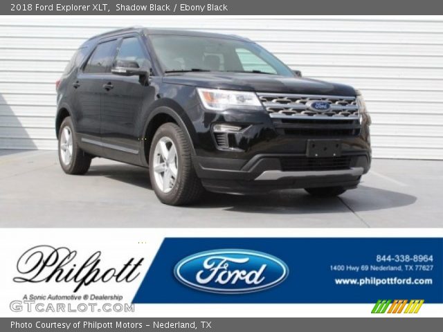 2018 Ford Explorer XLT in Shadow Black