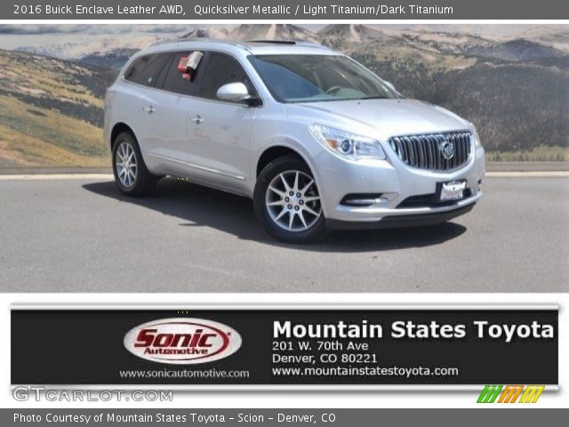 2016 Buick Enclave Leather AWD in Quicksilver Metallic