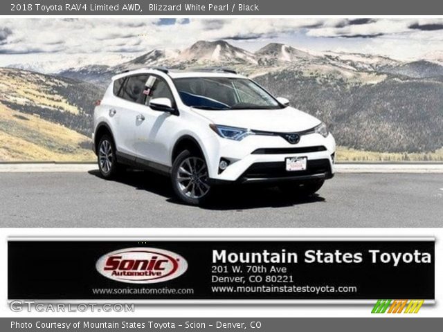 2018 Toyota RAV4 Limited AWD in Blizzard White Pearl