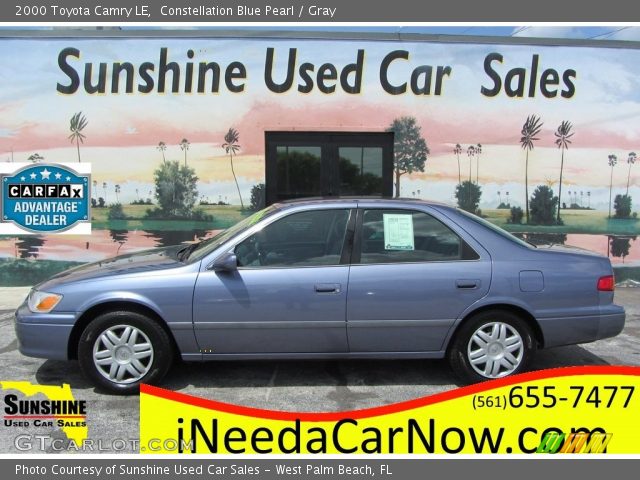 2000 Toyota Camry LE in Constellation Blue Pearl