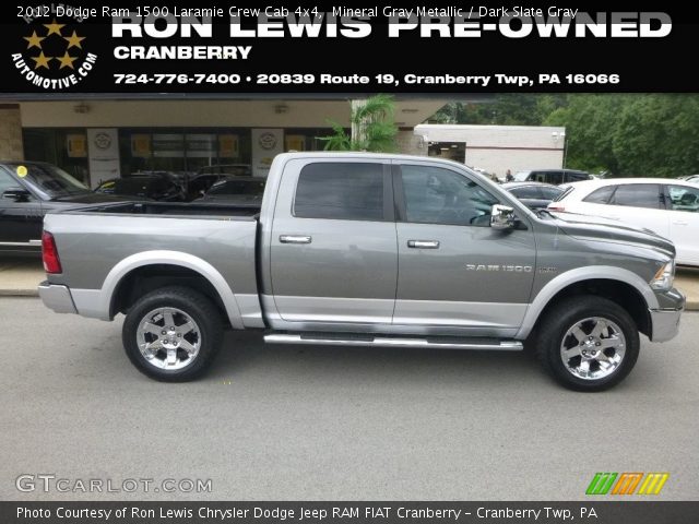 2012 Dodge Ram 1500 Laramie Crew Cab 4x4 in Mineral Gray Metallic