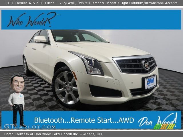 2013 Cadillac ATS 2.0L Turbo Luxury AWD in White Diamond Tricoat