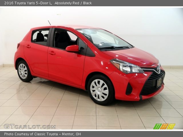 2016 Toyota Yaris 5-Door L in Absolutely Red