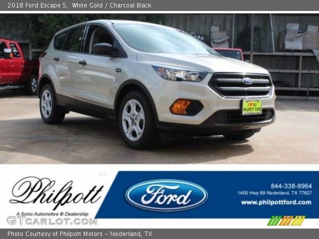 2018 Ford Escape S in White Gold
