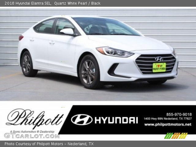 2018 Hyundai Elantra SEL in Quartz White Pearl