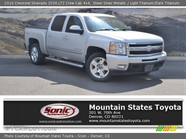 2010 Chevrolet Silverado 1500 LTZ Crew Cab 4x4 in Sheer Silver Metallic