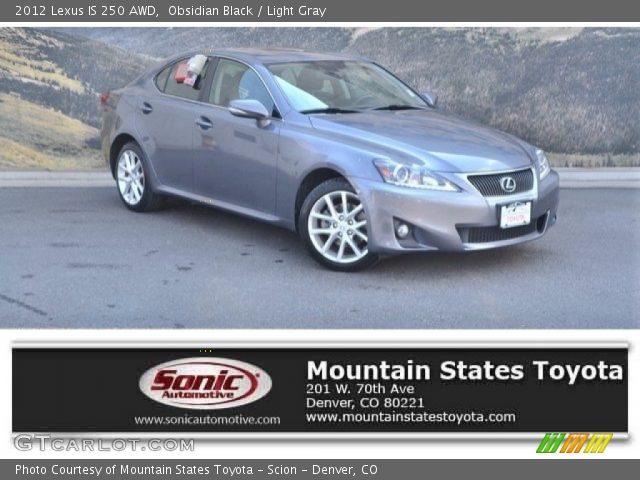 2012 Lexus IS 250 AWD in Obsidian Black