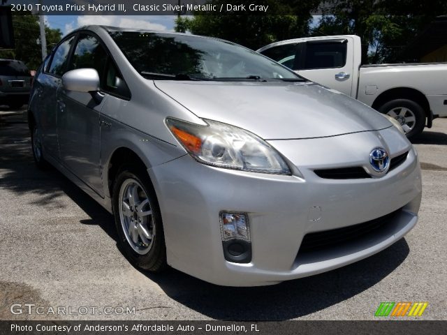 2010 Toyota Prius Hybrid III in Classic Silver Metallic