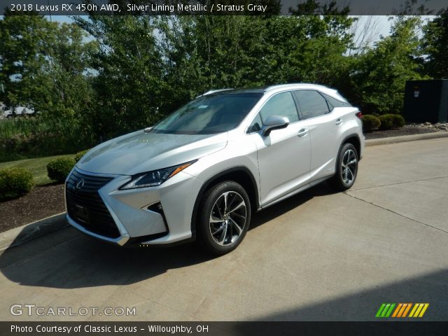 2018 Lexus RX 450h AWD in Silver Lining Metallic